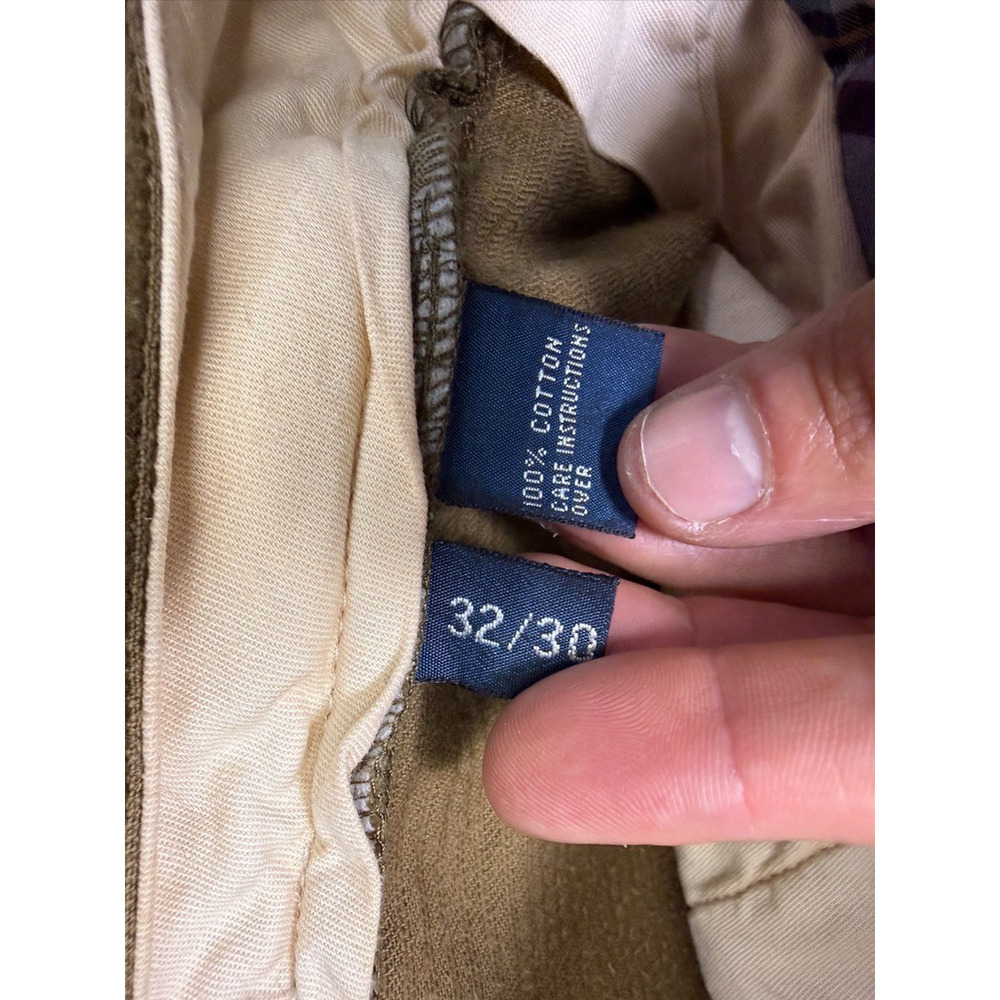 Polo Ralph Lauren Corduroy Pants Mens 32x30 Vintage Wale Trouser Chino 90s Y2K - Picture 3 of 5